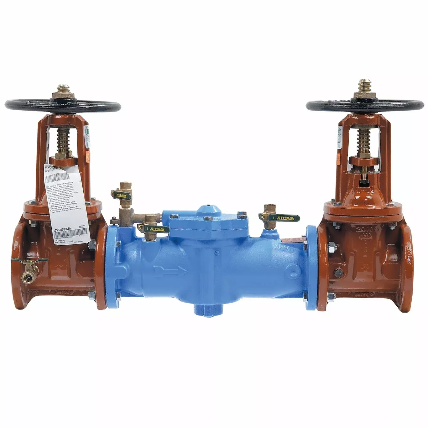 0122643 - 2 1/2 In Cast Iron Reduced Pressure Zone Backflow Preventer Assembly, OSY Shutoff, L