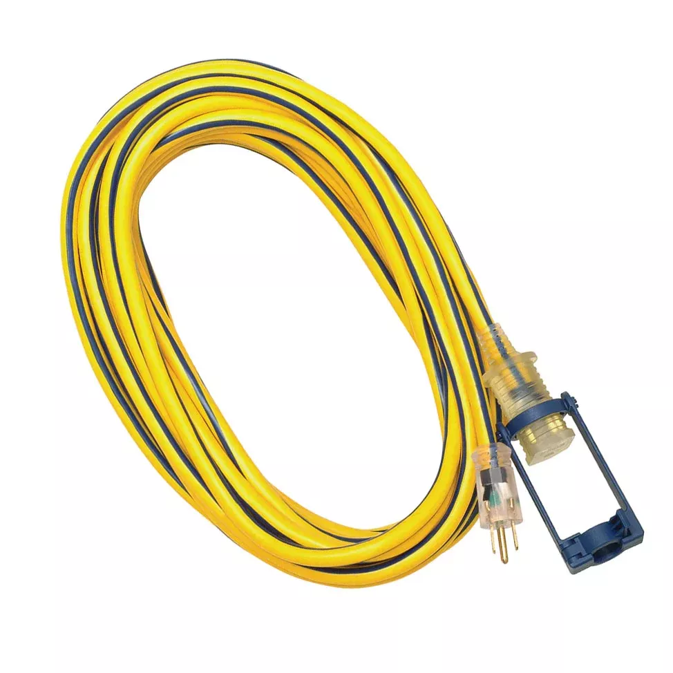05-00105 - 12/3 SJTW Lighted Extension Cords with E-Zeelock - 25 ft