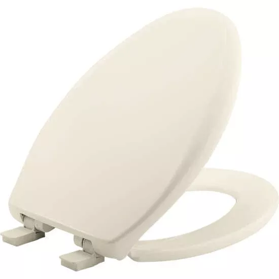1200E4 346 - Affinity Elongated Plastic Toilet Seat - Biscuit