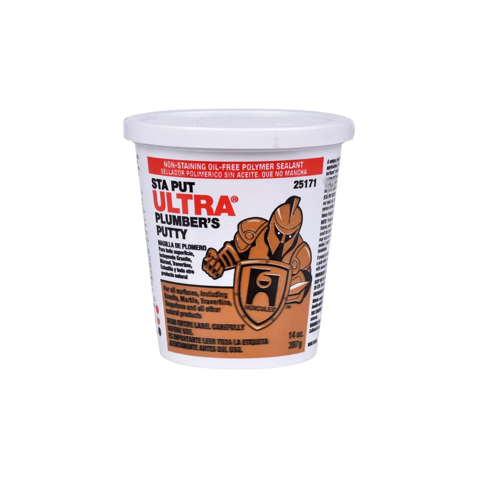 25171 - Hercules Sta Put Ultra Plumber's Putty - 14 oz