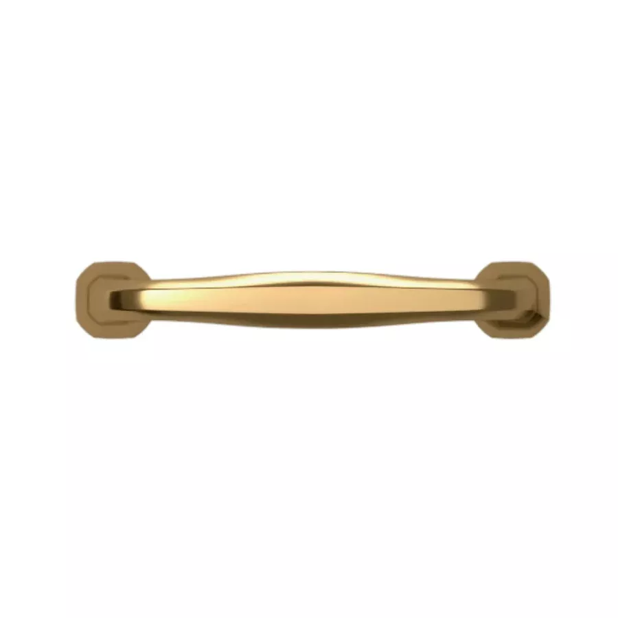 4362044 - 4" Centers - Severin Fayerman B Pull - Satin Brass