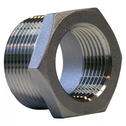 K414-2016 - 1-1/4" x 1" Threaded Hex Head Bushing, 304 Stainless Steel